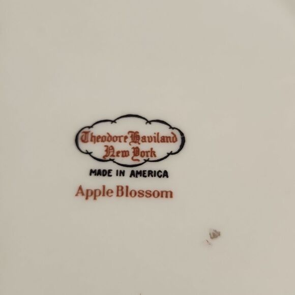 Theodore Haviland Apple Blossom Floral Salad Plate 8" - Picture 3 of 3
